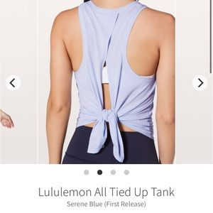 NWT Lululemon All Tied Up Tank size 4